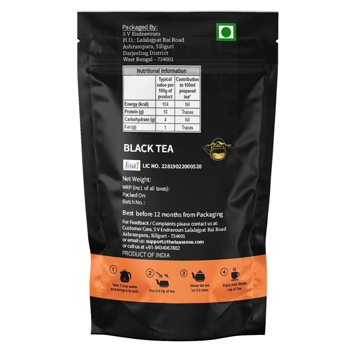 Tea Sense Darjeeling Black Tea - Safuron