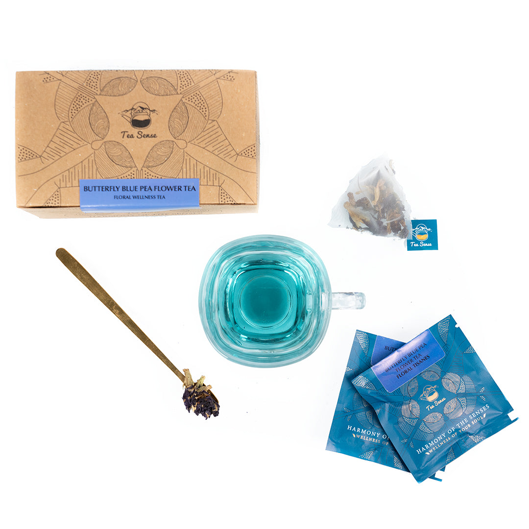 Tea Sense Butterfly Blue Pea Flower Tea Bags Box Tea Sense