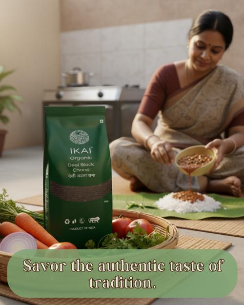 IKAI Organic Desi Black Chana (Bengal Gram) IKAI