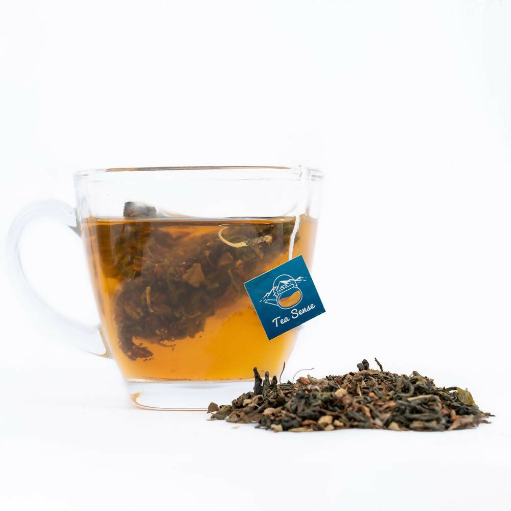 Tea Sense Tulsi Spiced Green Tea Bags Box Tea Sense