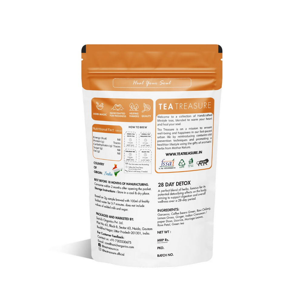 Tea Treasure 28 Days Detox Tea - Loose Leaf Tea Treasure