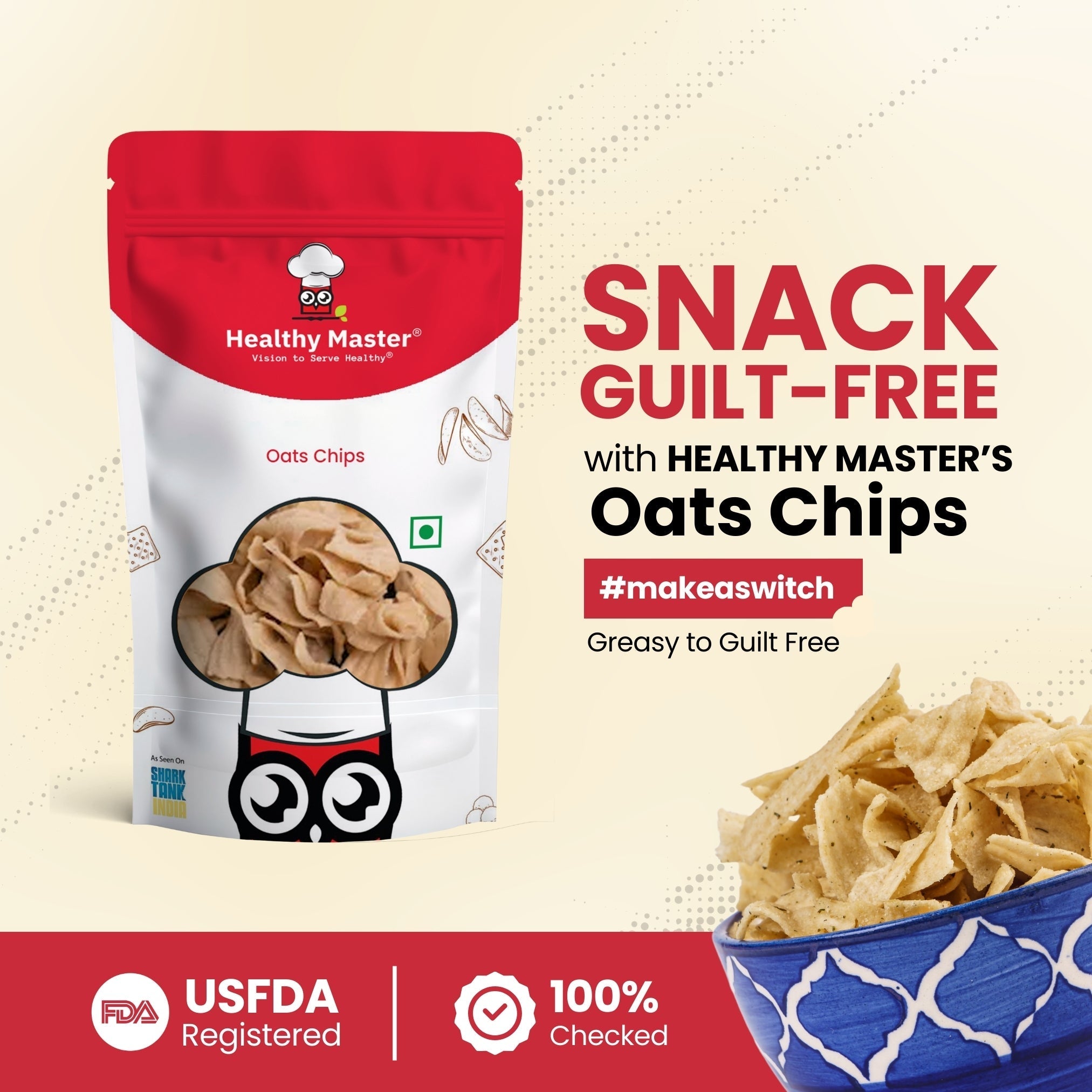 Healthy Master Light & Crispy Oats Chips Healthy Master