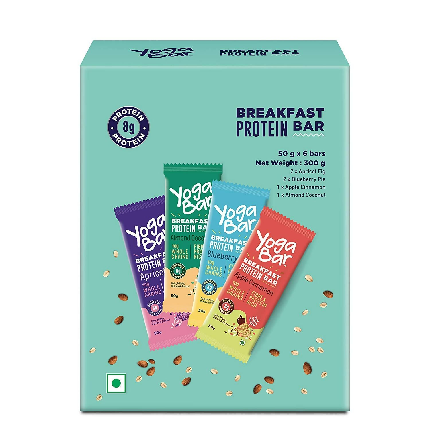 Yoga Bar Breakfast Protein Variety Box - Dark Chocolate Flavour Premium Super Oats Combo Pack Yoga Bar