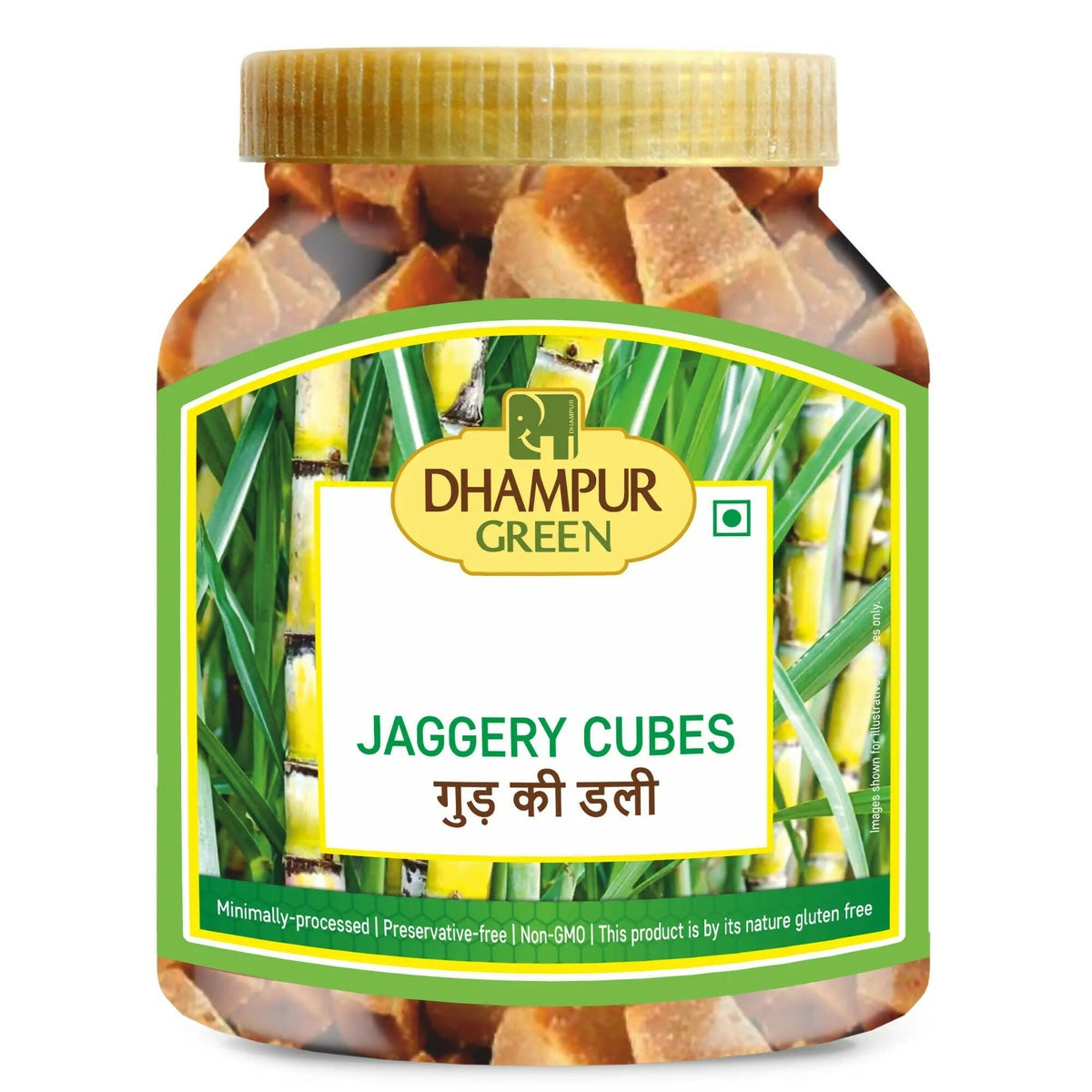 Dhampur Jaggery Cubes (Gur ki Dali) Dhampur Green