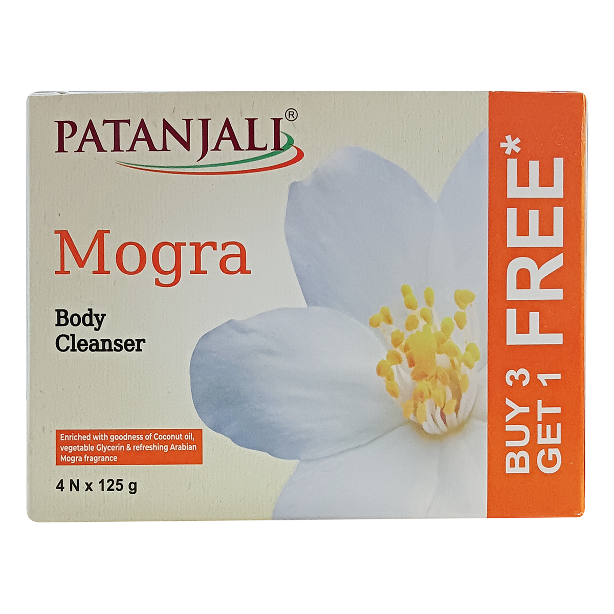 Patanjali Mogra Body Cleanser Soap - safuroncart