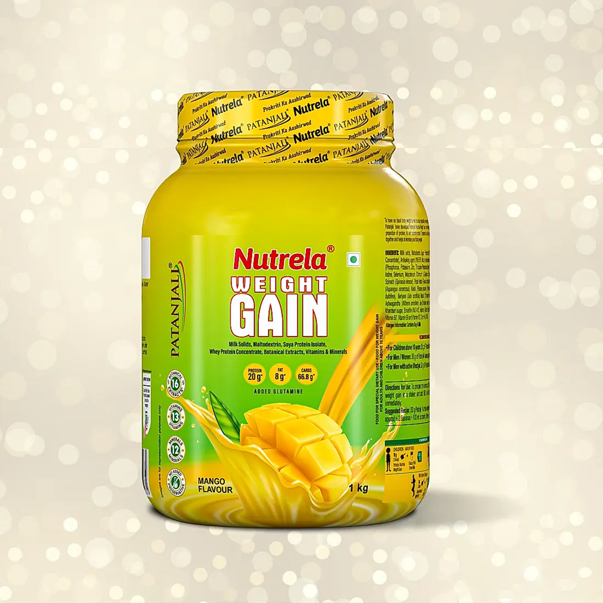 Patanjali Nutrela Weight Gain - Mango Flavour - Safuron