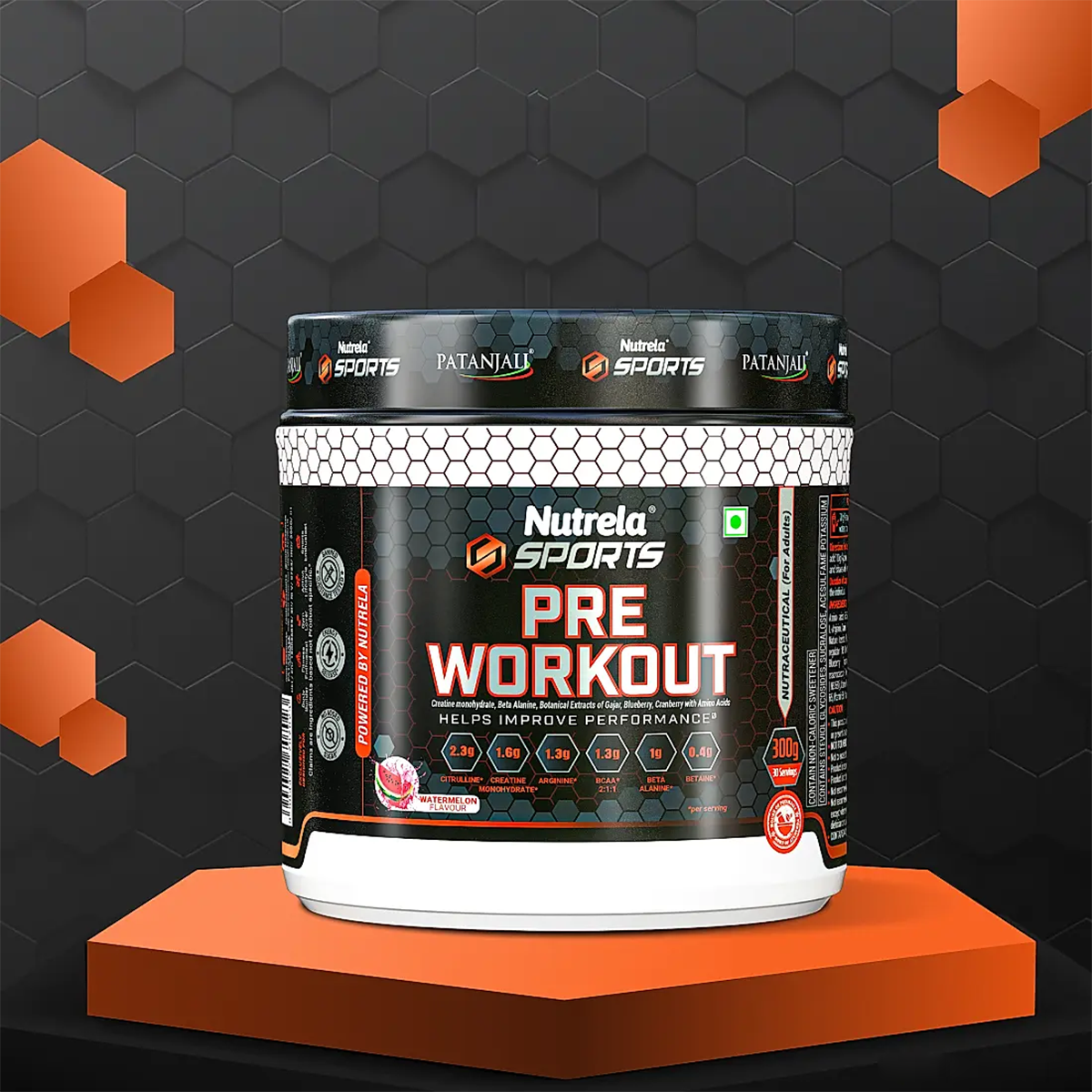 Patanjali Nutrela Sports Pre - Workout-(Watermelon) - Safuron