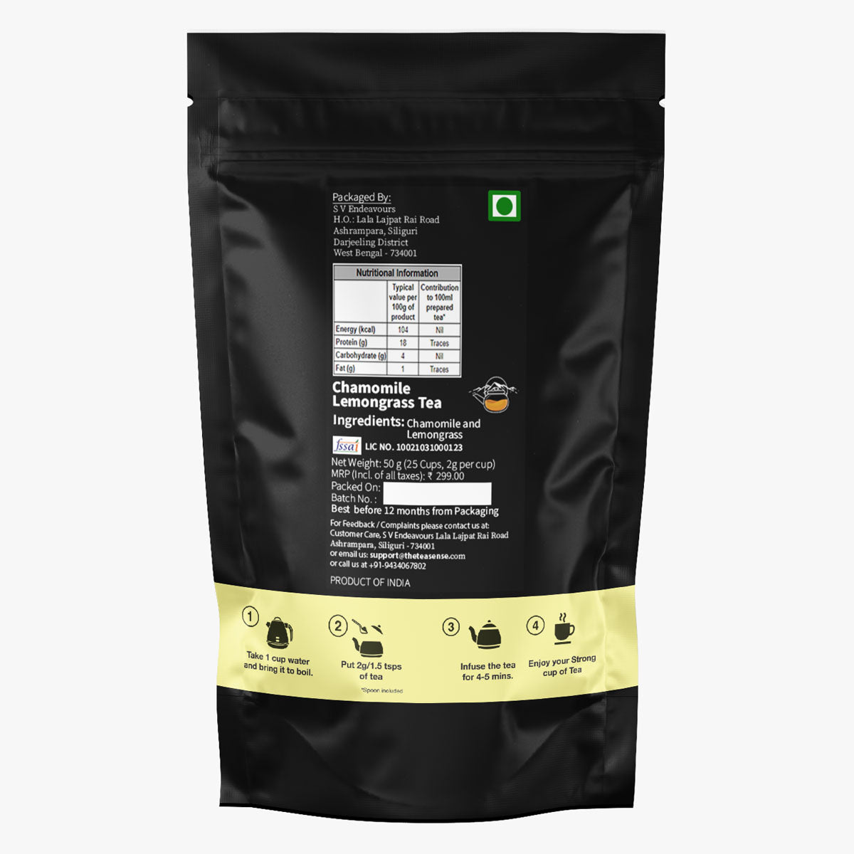Tea Sense Chamomile Lemongrass Tea Tea Sense