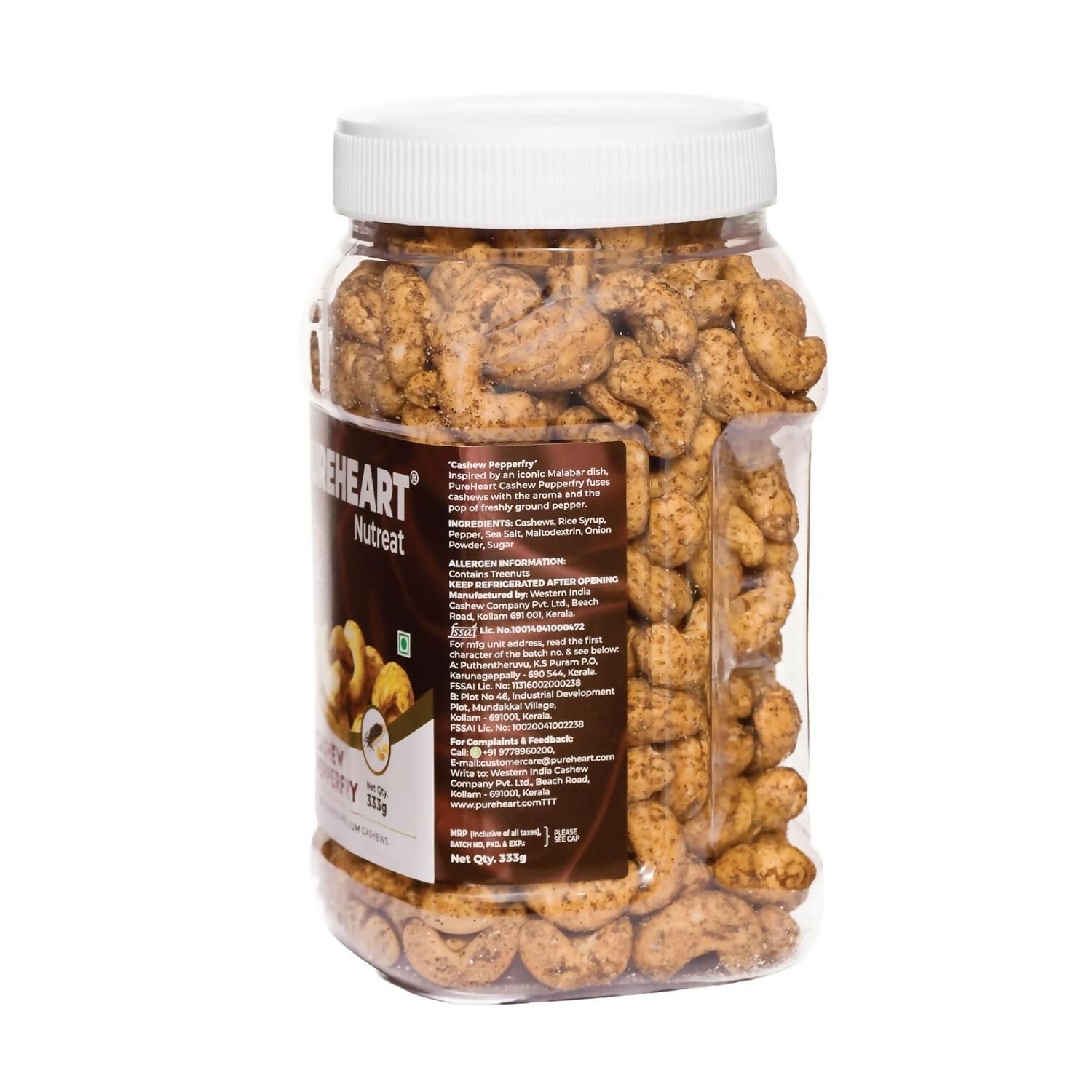 Pureheart Nutreat Pepperfry Cashews Pureheart