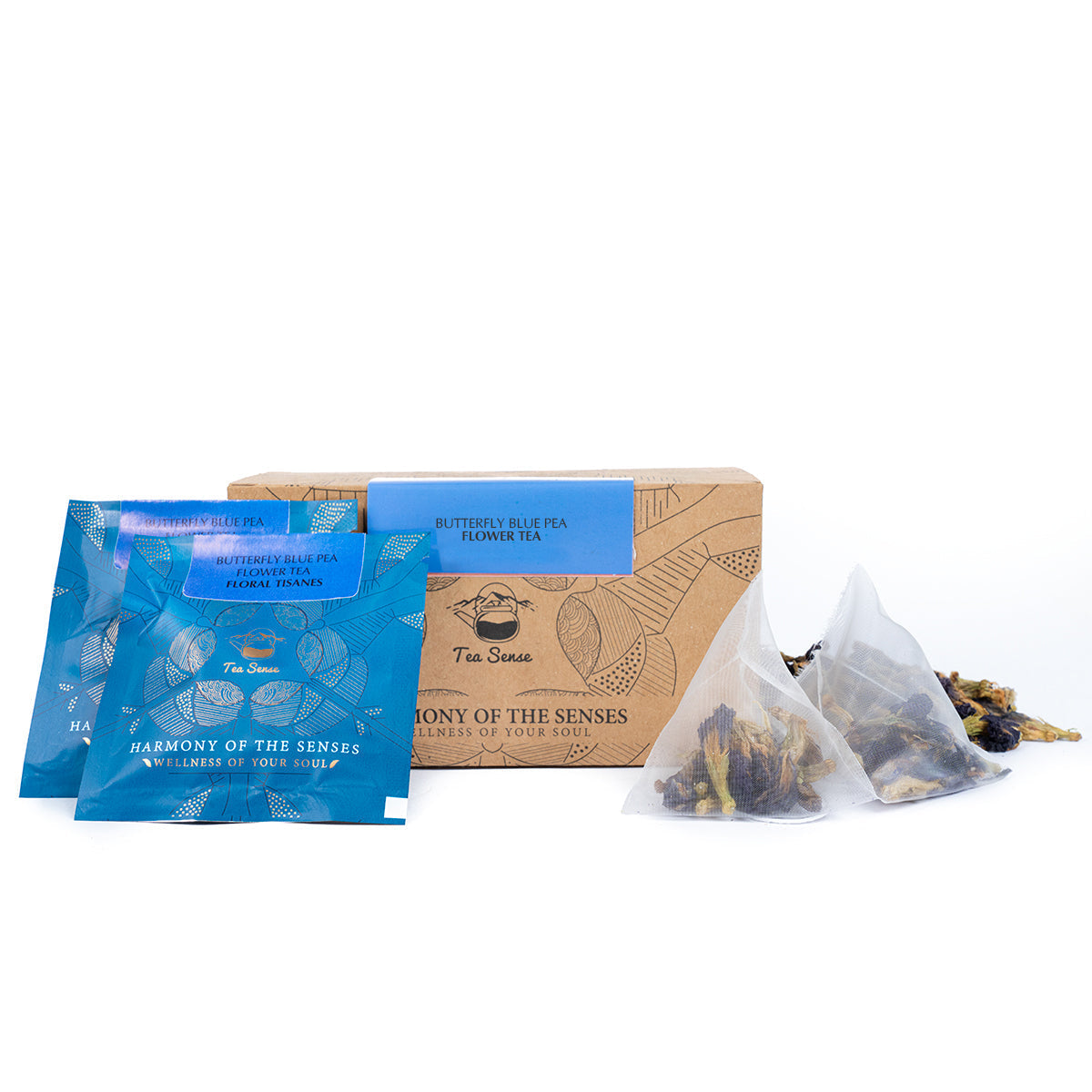 Tea Sense Butterfly Blue Pea Flower Tea Bags Box Tea Sense