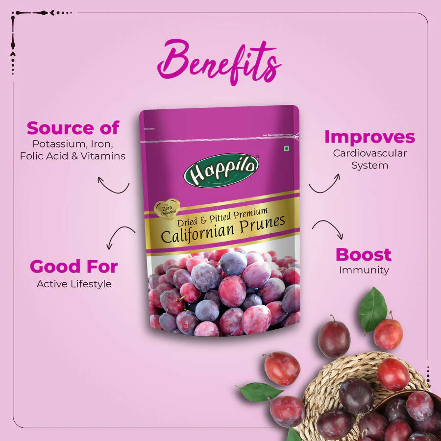 Happilo Premium Dry Fruits Combo (Californian Almonds, Prunes, Cranberries) Happilo