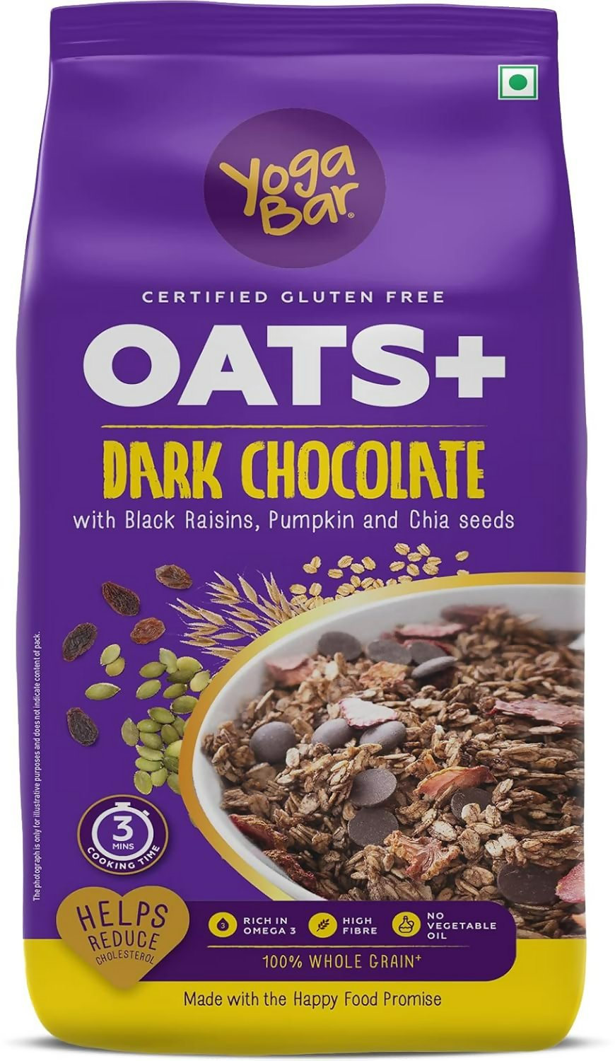 Yoga Bar Breakfast Protein Variety Box - Dark Chocolate Flavour Premium Super Oats Combo Pack Yoga Bar