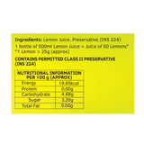 Keya Lemon Juice With Natural Lemons Keya