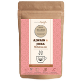 Satvi Wellness Ajwain Jeera Herbal Infusion Mix In Indvidual Packets |Herbal Tea Sachet - Dista