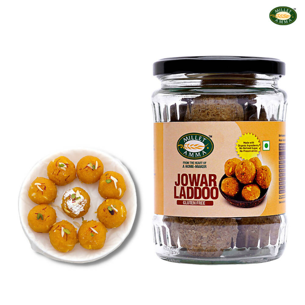 Millet Amma Jowar Laddoo-Made With Jaggery Millet Amma