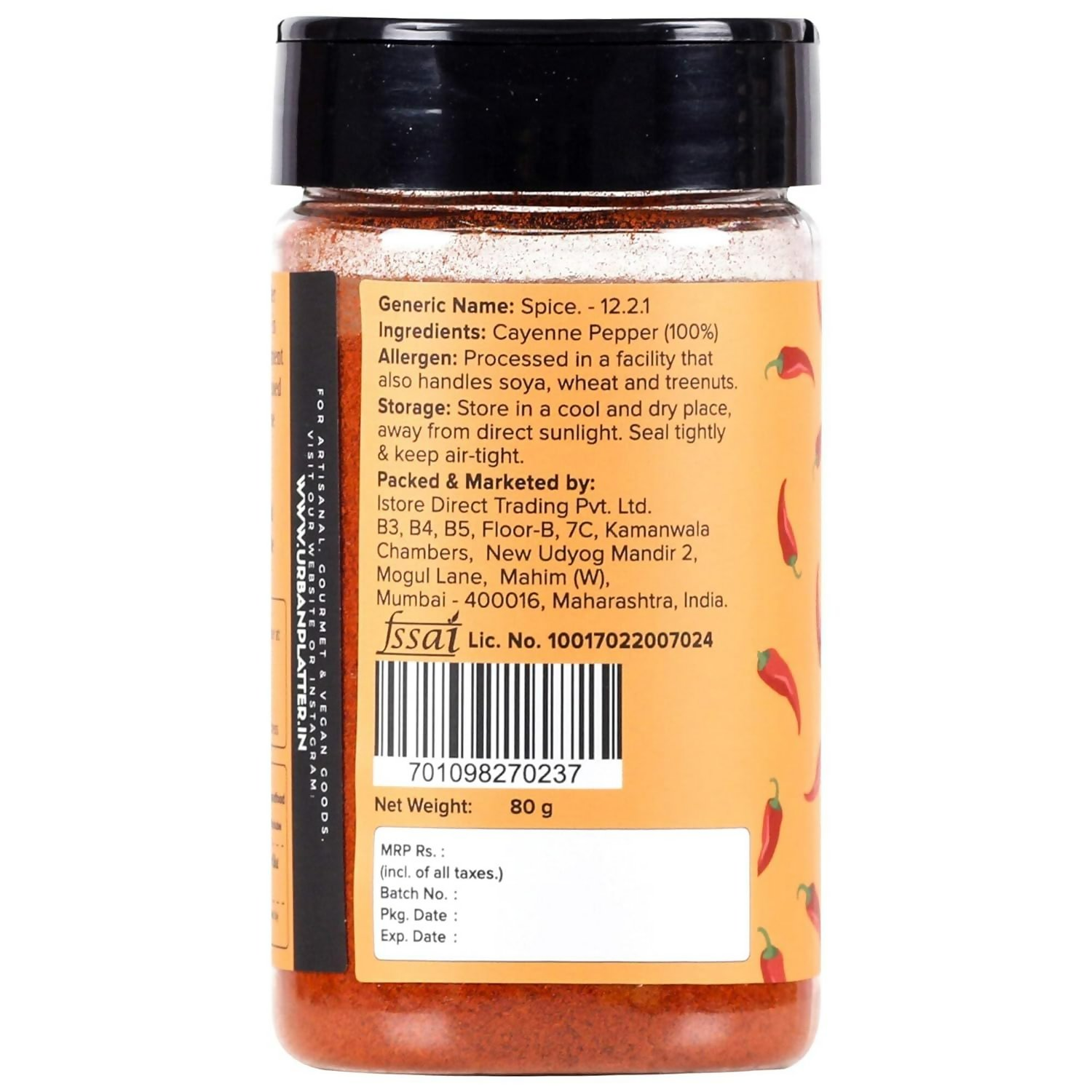 Urban Platter Cayenne Pepper Powder Urban Platter