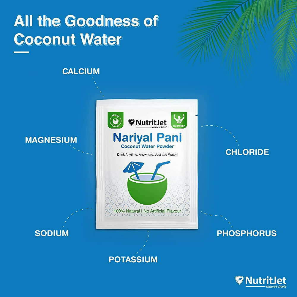 NutritJet Natural Coconut Water Powder Sachets NutritJet