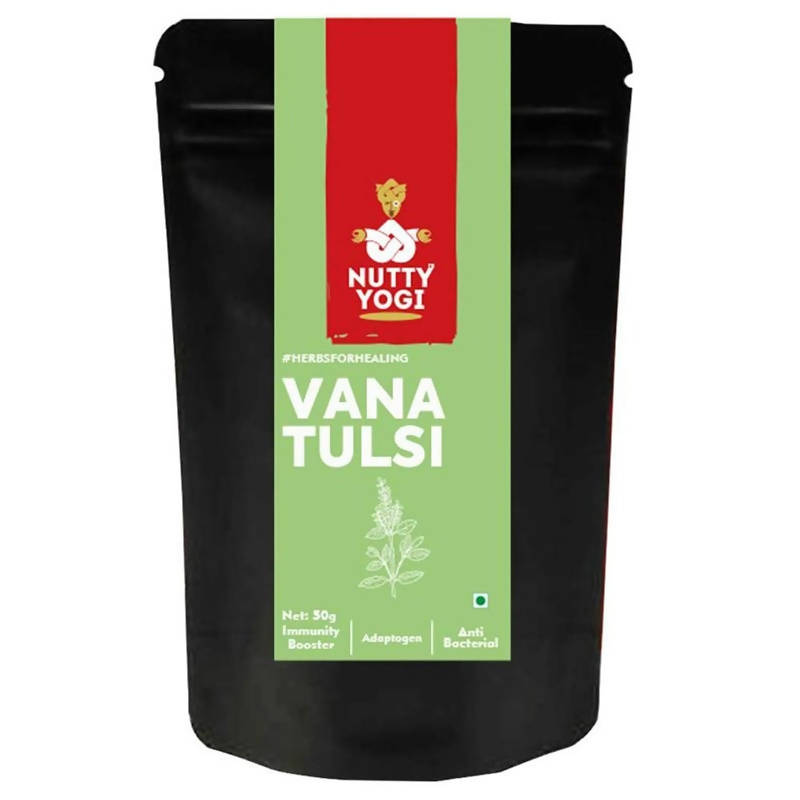 Nutty Yogi Vana Tulsi Dried Leaves (Holy Basil) - Safuron