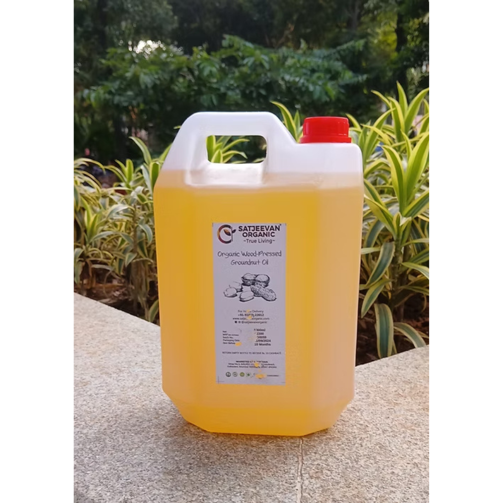 Satjeevan Organic Wood-Pressed Groundnut Oil Satjeevan