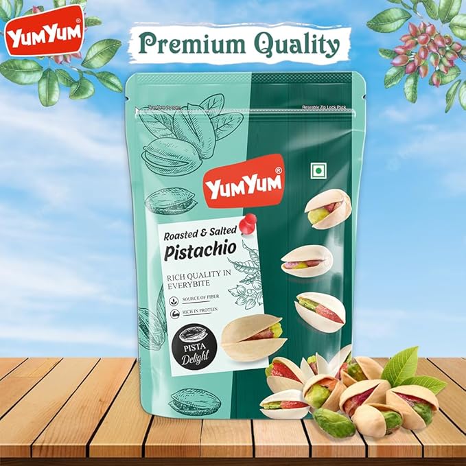 Yum Yum Roasted & Salted Pistachios Pouch Yum Yum