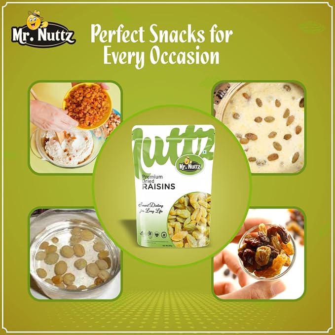 Mr. Nuttz Green Raisins Pouch Yum Yum
