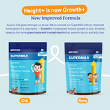 Gritzo Supermilk Height+ For 2-6Y Boys/Girls - Double Chocolate Flavor Gritzo