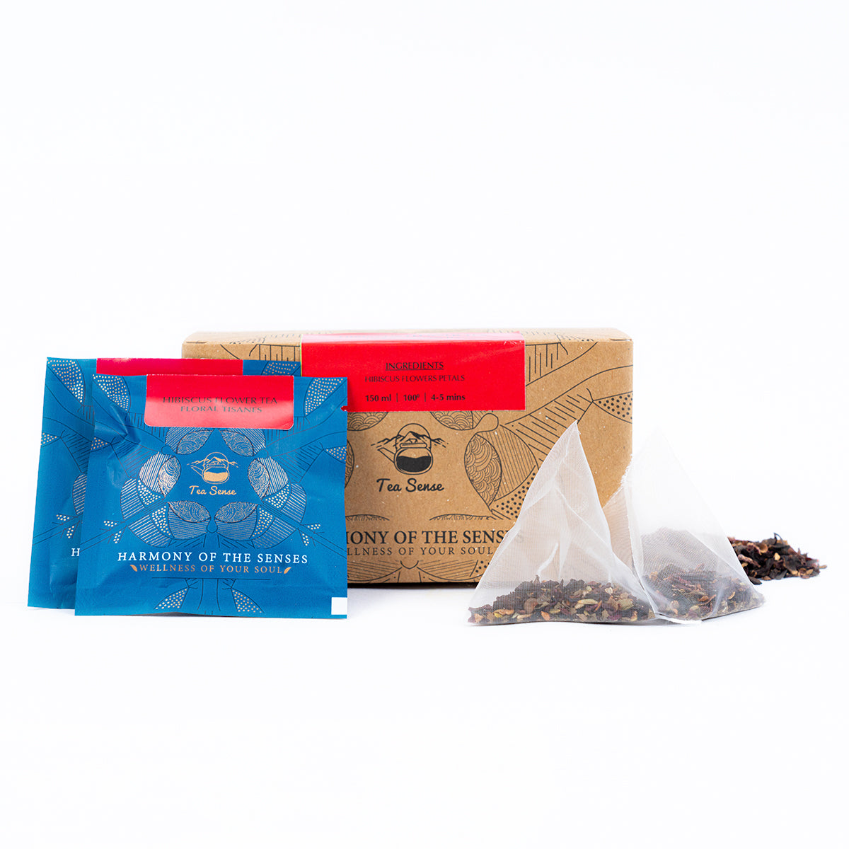Tea Sense Hibiscus Flower Tea Bags Box Tea Sense