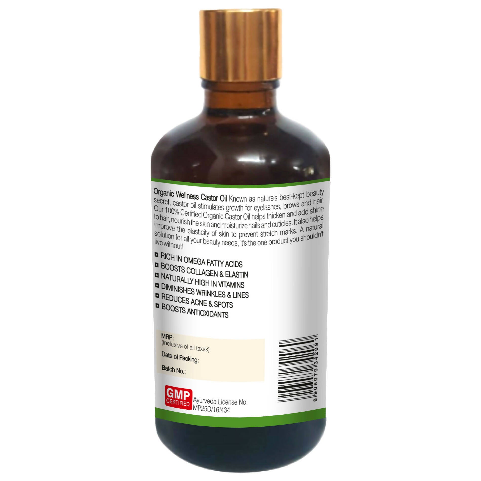 Organic Wellness Castor Oil Beaty Enhancer Organic Wellness