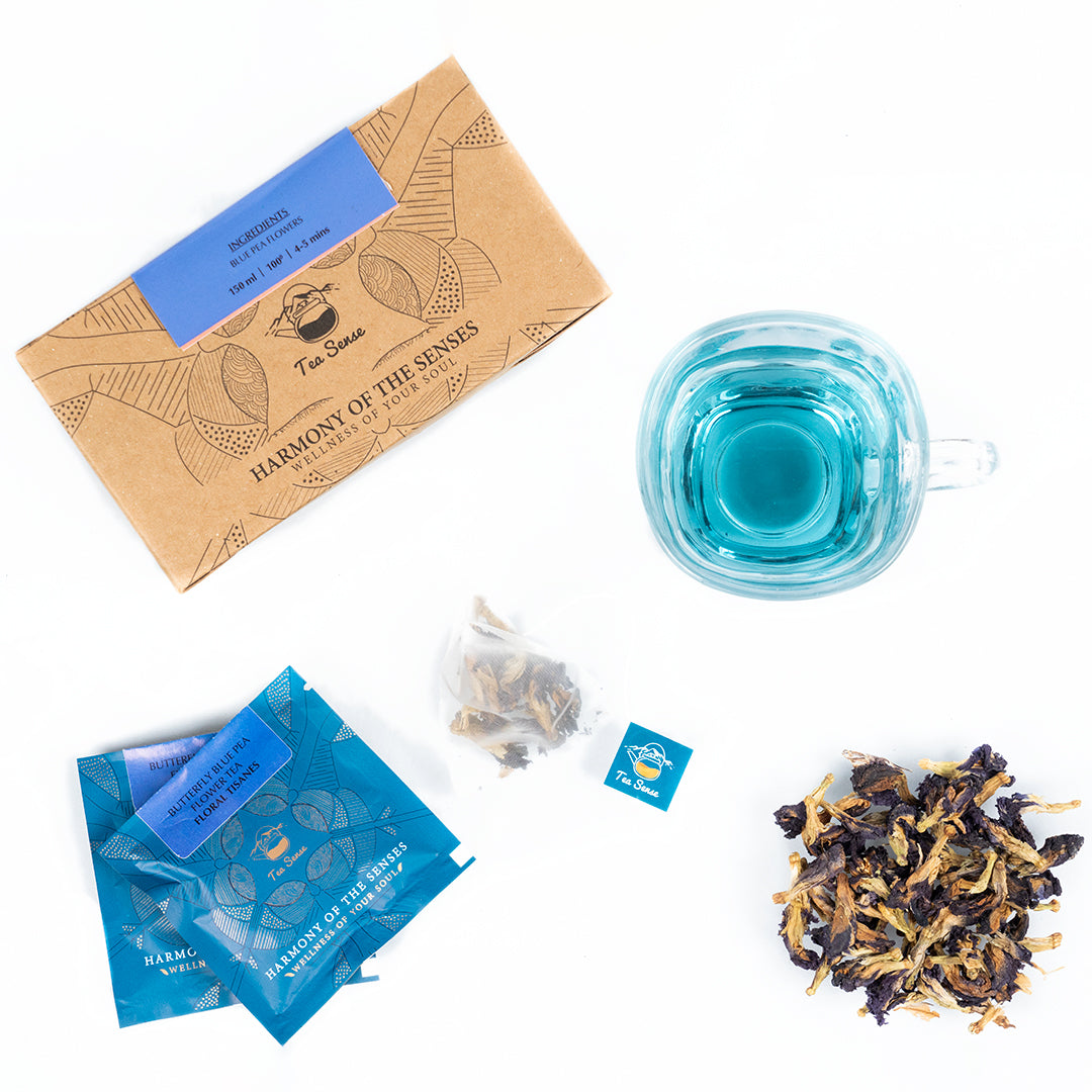 Tea Sense Butterfly Blue Pea Flower Tea Bags Box Tea Sense