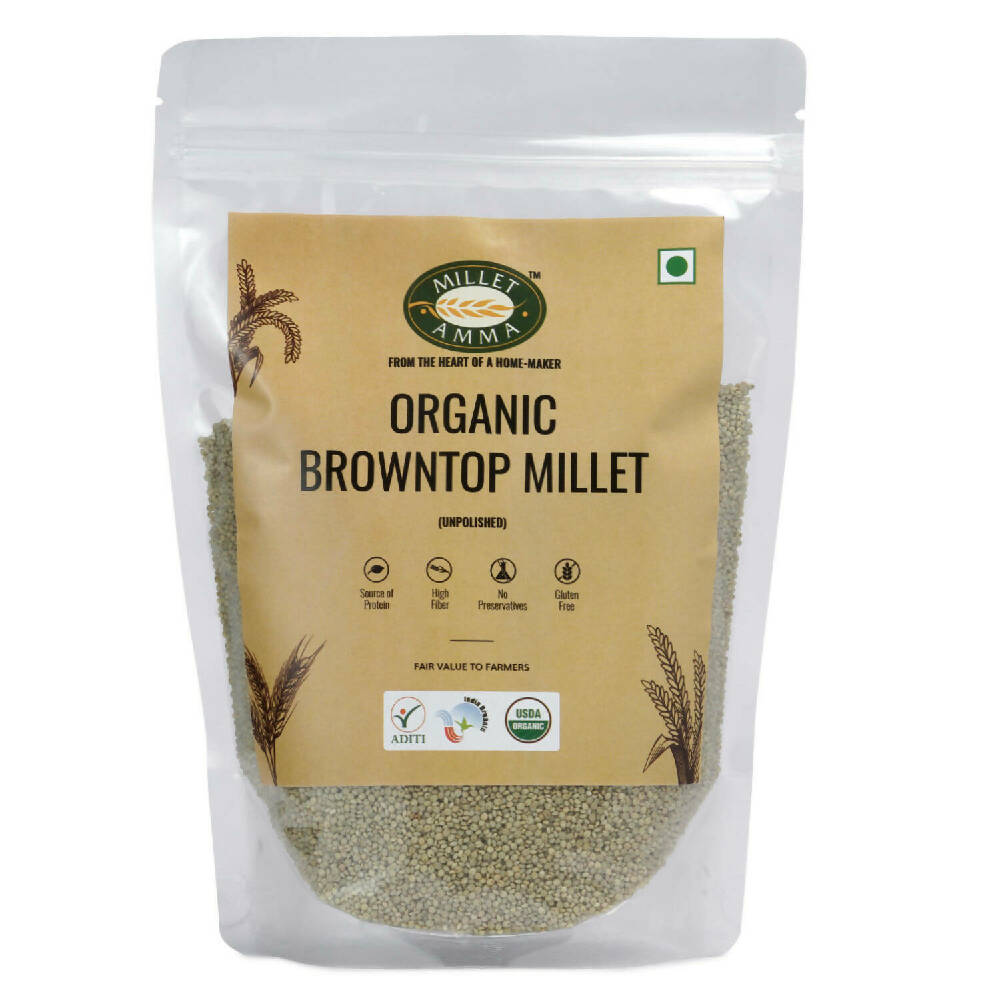 Millet Amma Organic Browntop Millet Grains - Safuron