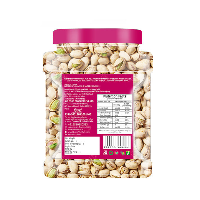 Yum Yum Roasted & Salted Pistachios Jar Yum Yum