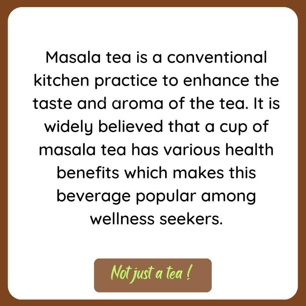 Satvi Wellness Masala Chai | Masala tea | Black tea with spices and herbs | Karak tea Satvi Wellness