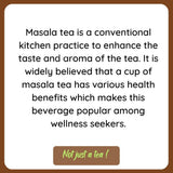 Satvi Wellness Masala Chai | Masala tea | Black tea with spices and herbs | Karak tea Satvi Wellness