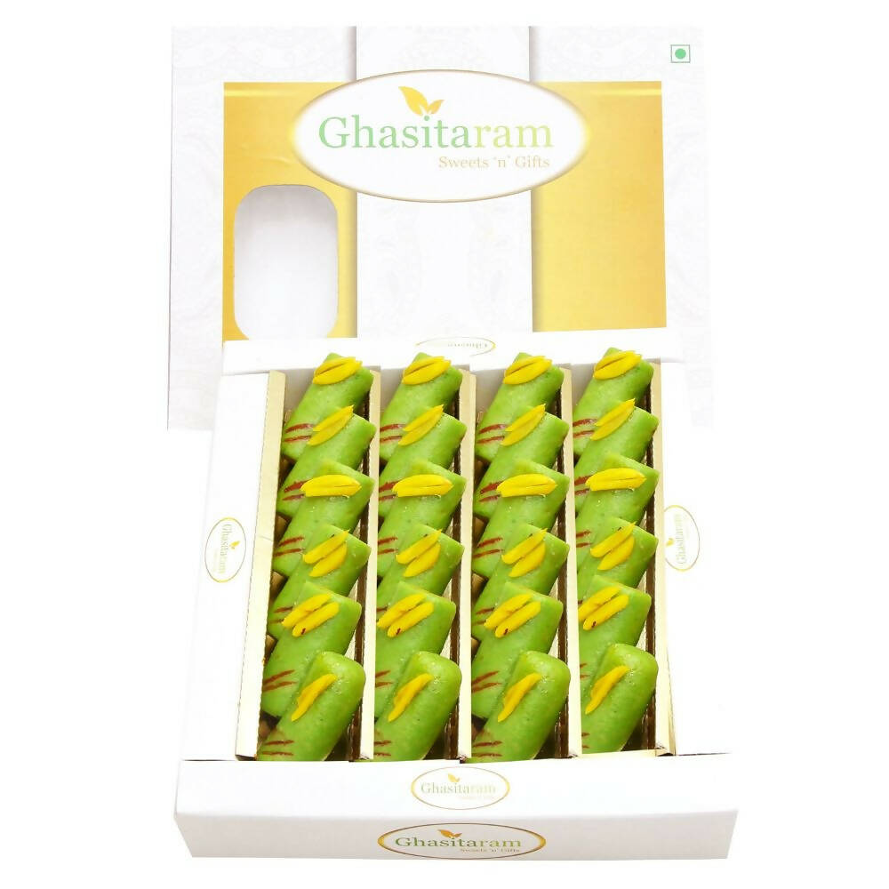 Ghasitaram Kaju Pista Roll Sweets - Safuron