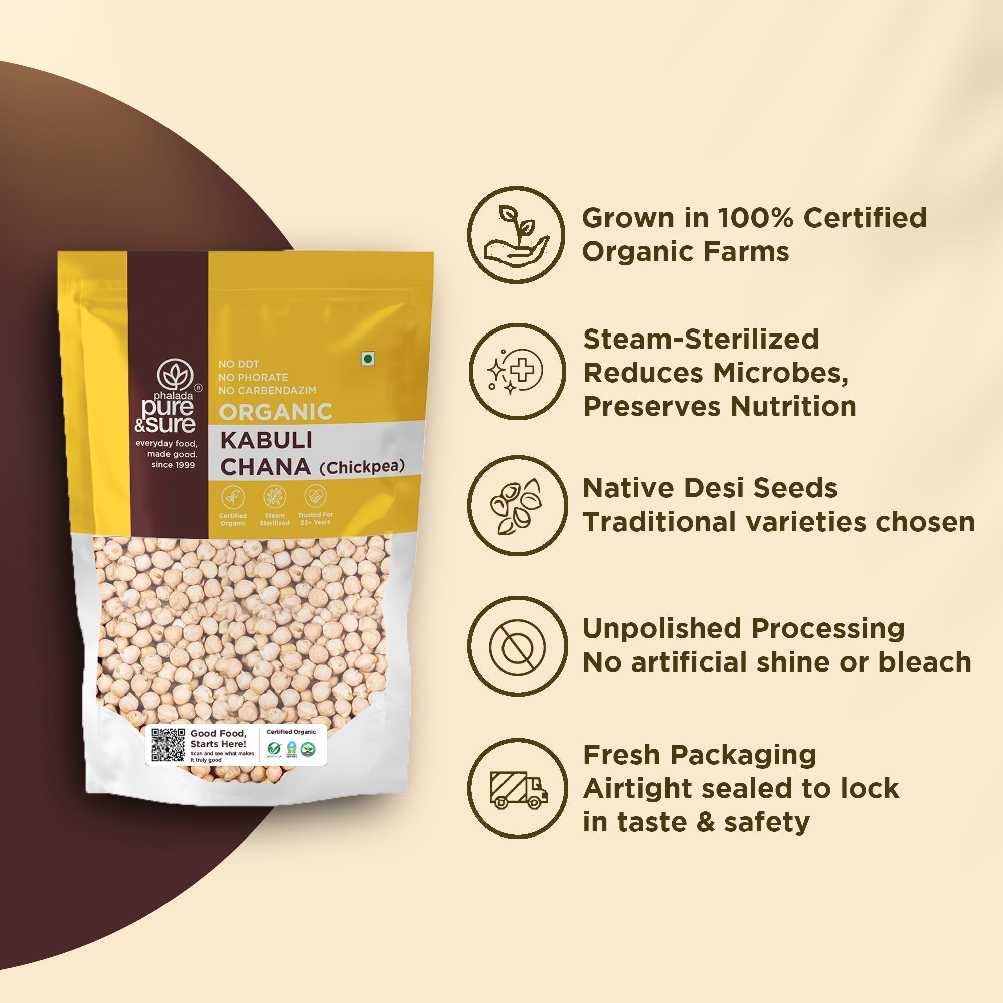 Pure & Sure Organic Kabuli Chana Pure & Sure