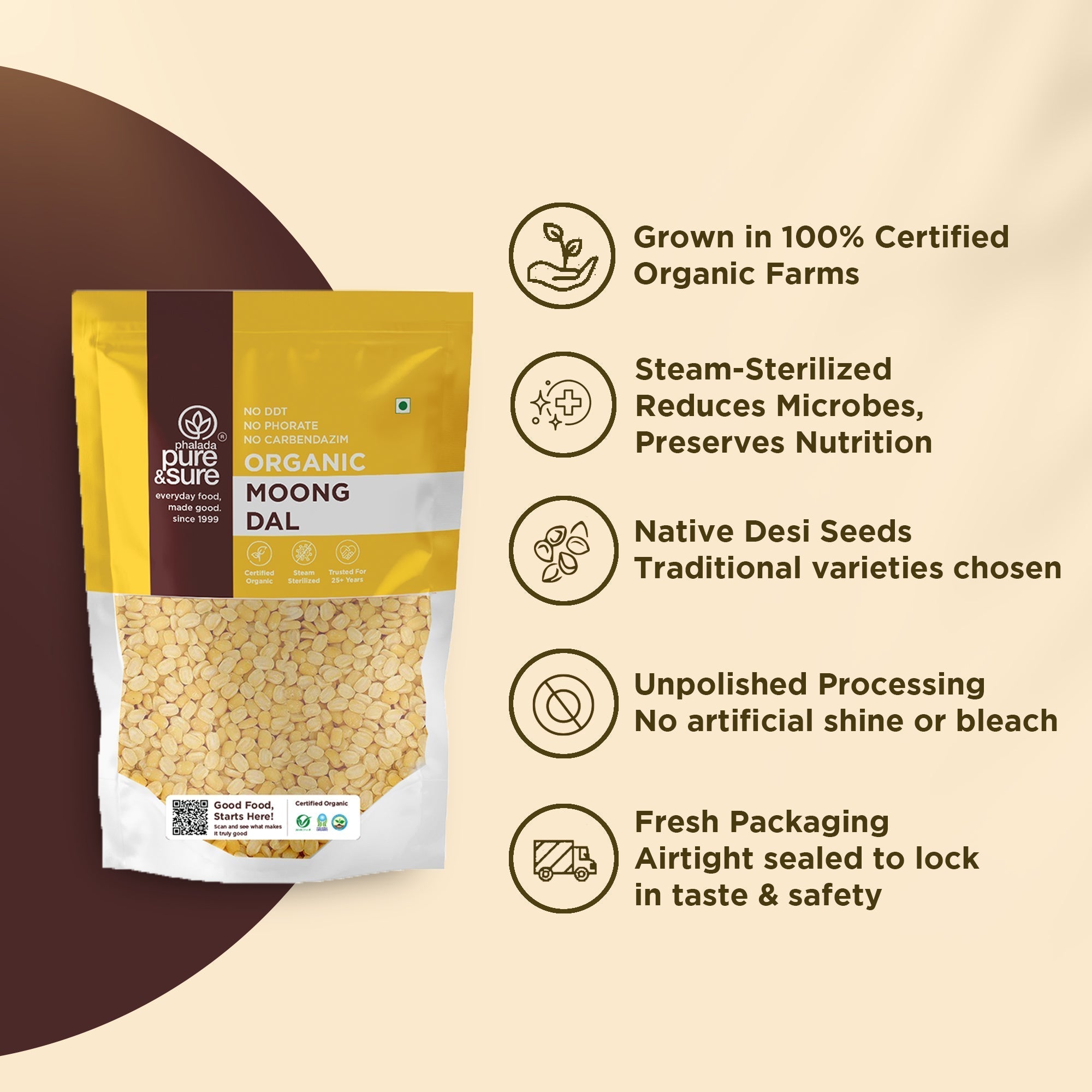 Pure & Sure Organic Moong Dal Pure & Sure