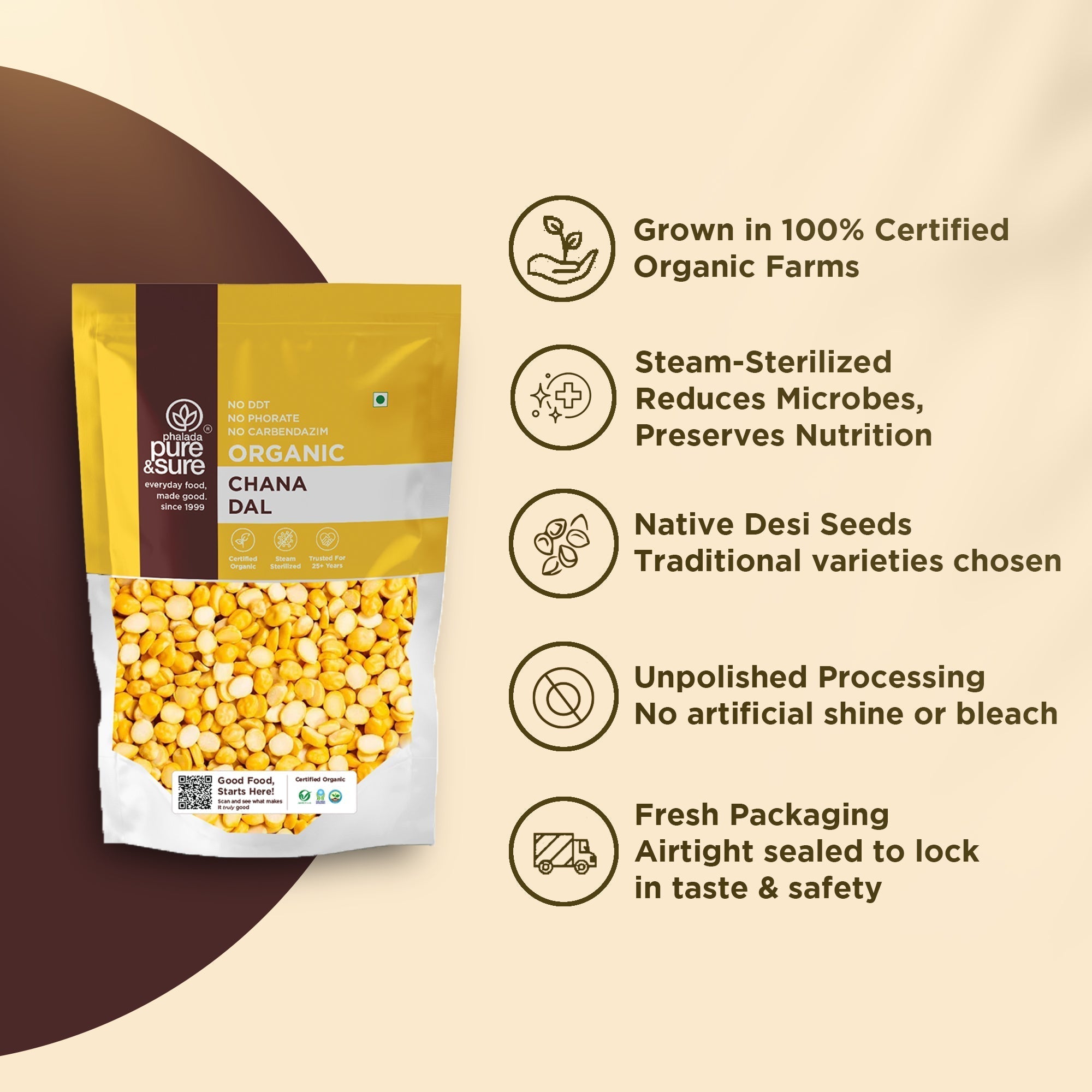 Pure & Sure Organic Chana Dal Pure & Sure