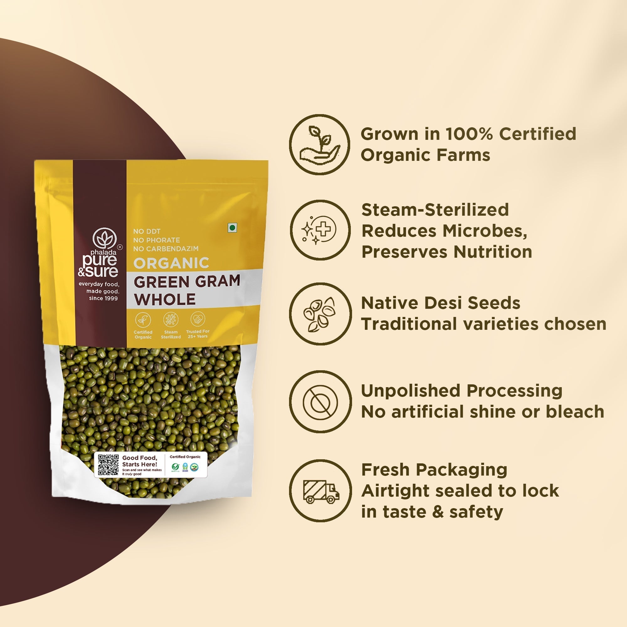 Pure & Sure Organic Green Gram Whole Pure & Sure