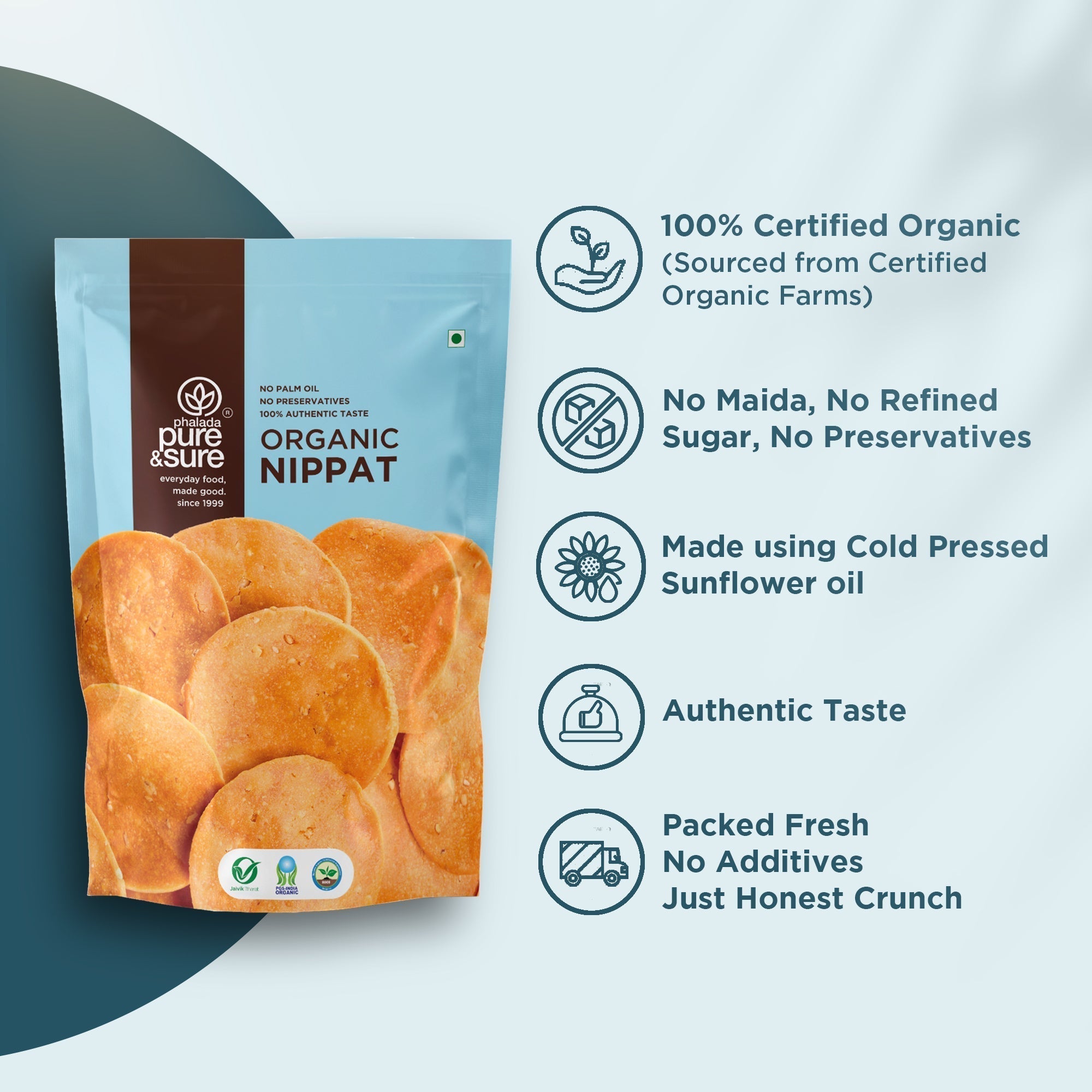 Pure & Sure Organic Nippat Pure & Sure