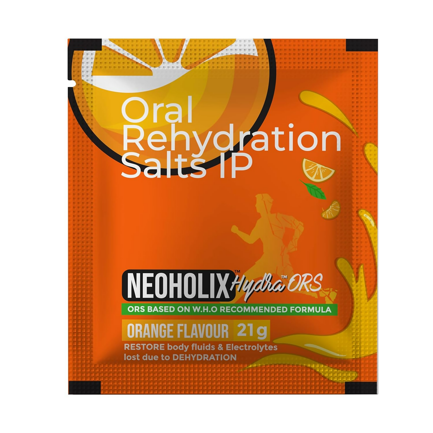 NeoHolix Hydra ORS Sachets Orange Flavour NeoHolix