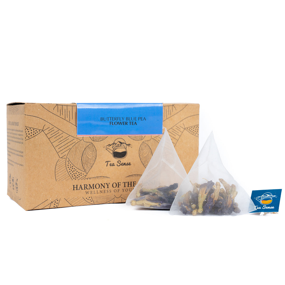 Tea Sense Butterfly Blue Pea Flower Tea Bags Box Tea Sense