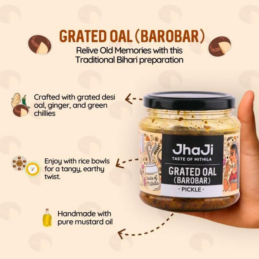 Jhaji Store Oal Ginger Chilli Mix Pickle Jhaji