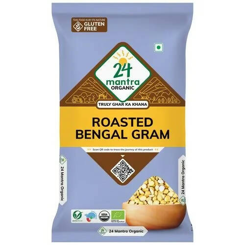 24 Mantra Organic Roasted Bengal Gram (Chana Dal) - Safuron