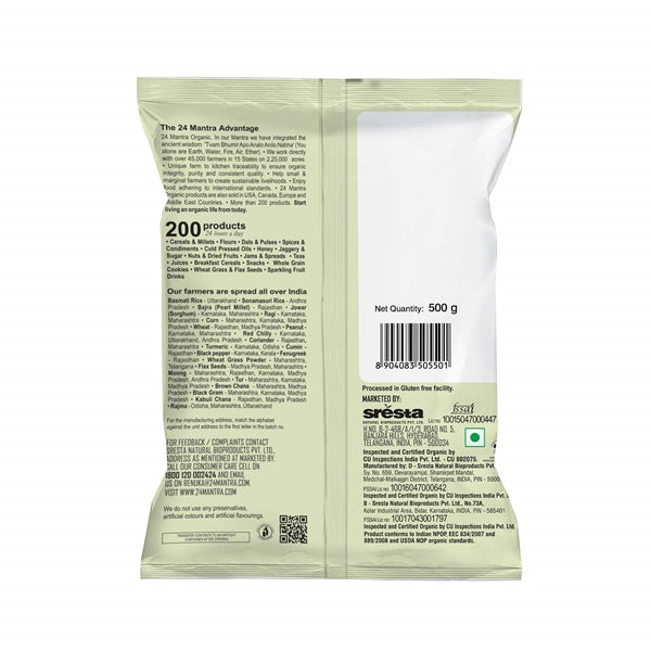 24 Mantra Organic Green Split Moong Dal 24 Mantra Organic