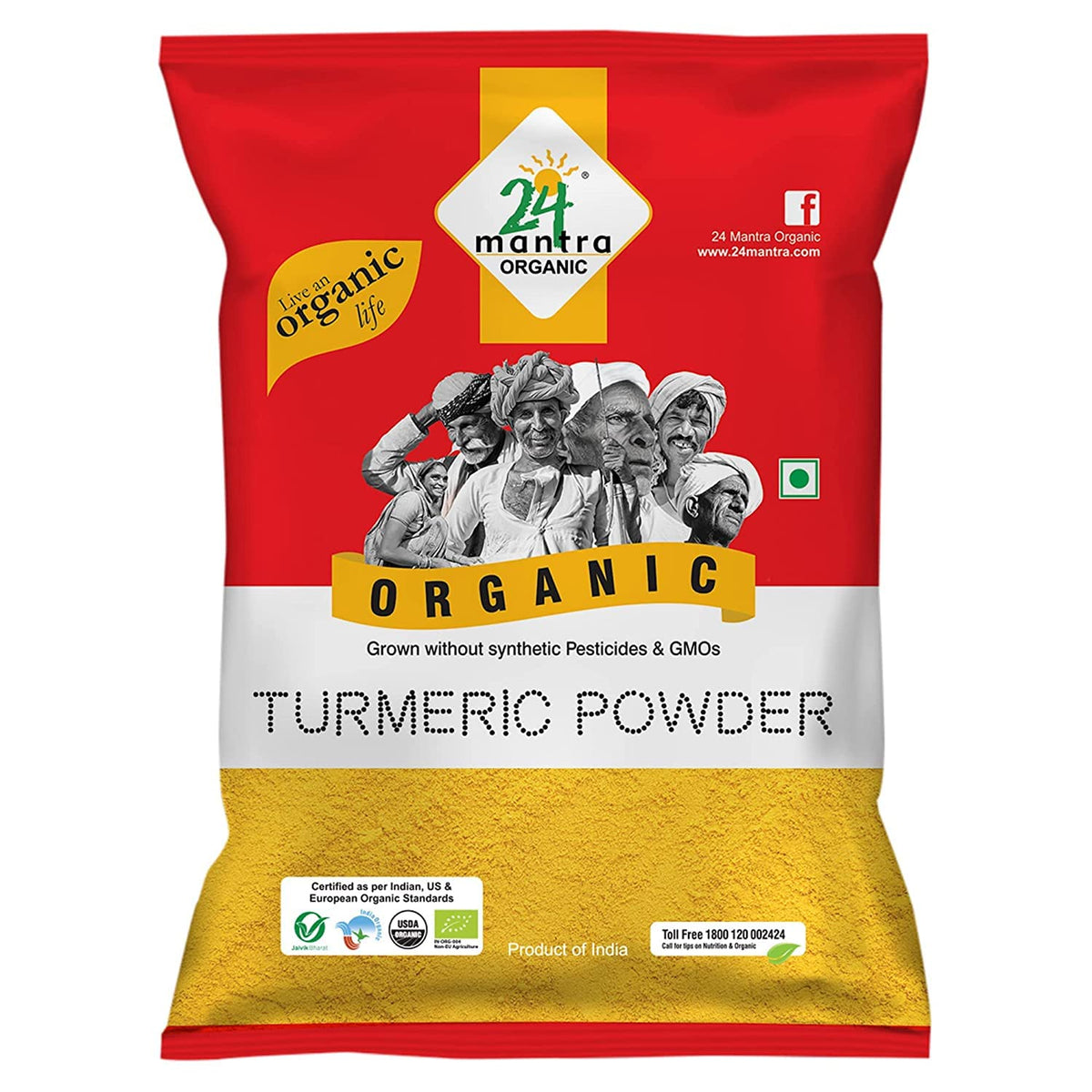 24 Mantra Organic Turmeric Powder - Safuron