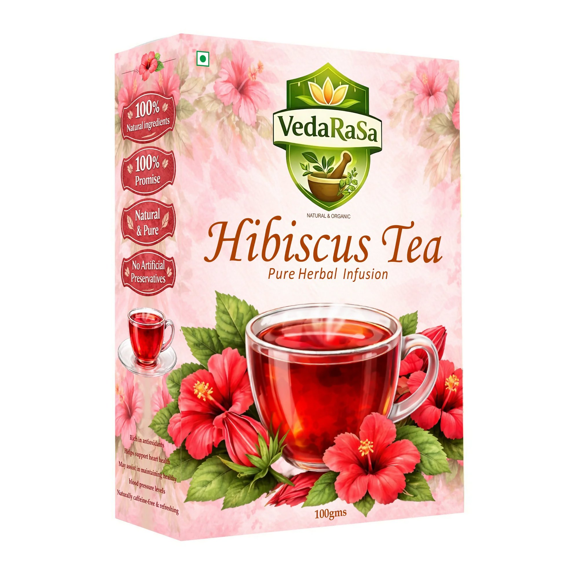 VedaRasa Hibiscus Tea Powder - Safuron