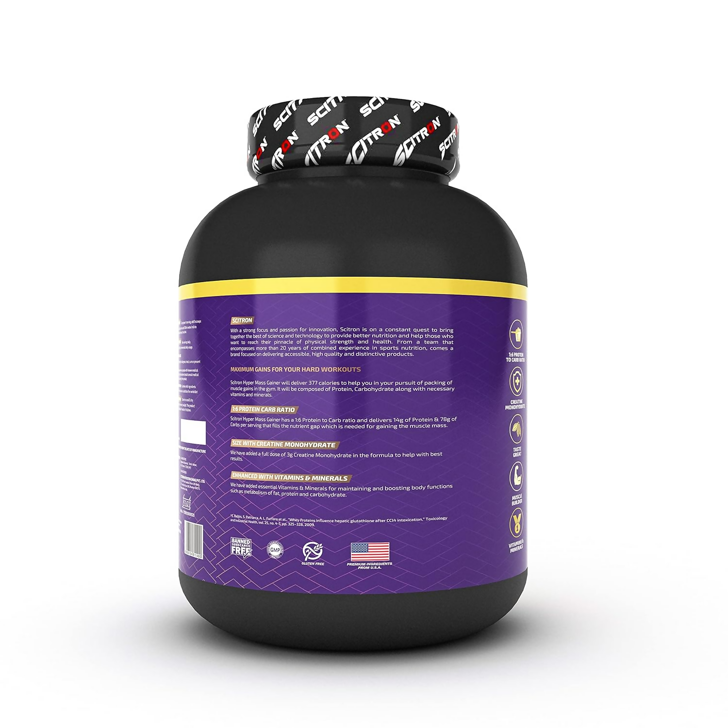 Scitron Nitro Series Hyper Mass Gainer Milk Chocolate Scitron