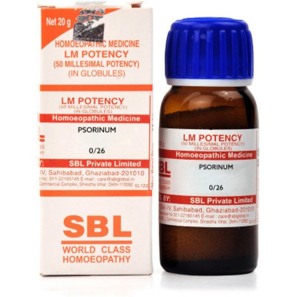 SBL Homeopathy Psorinum LM Potency - Safuron