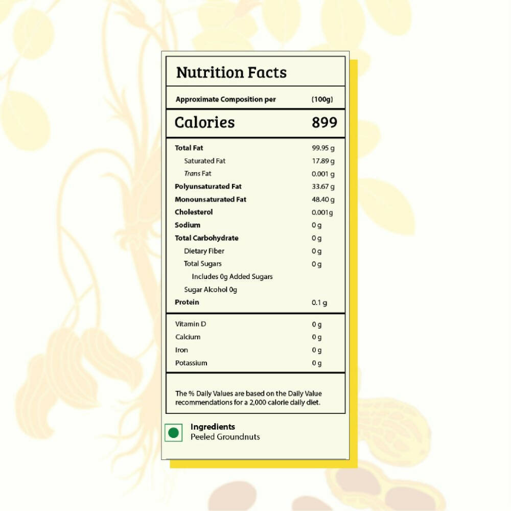 Gramiyaa Wood Cold Pressed Groundnut Oil Gramiyaa