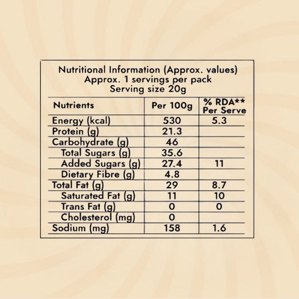 Sweet Karam Coffee Peanut Chikki Bar (Zero White Sugar) Sweet Karam Coffee